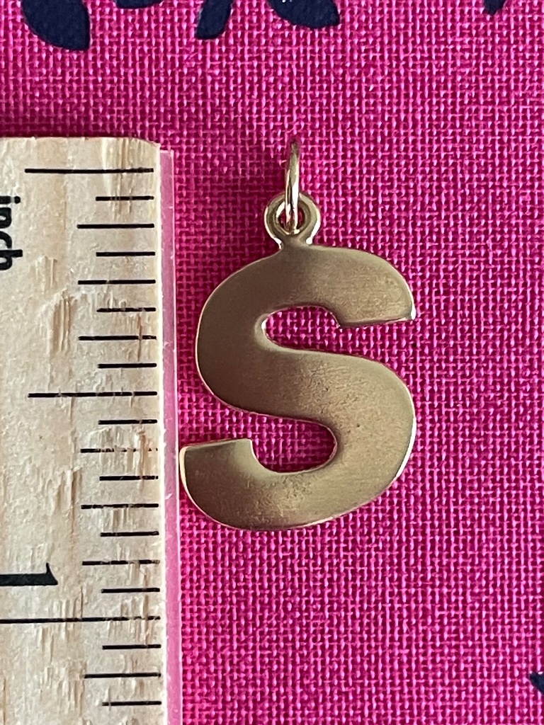 Helen Ficalora 14k Yellow Gold “S” Cutout Letter Charm — image 6 of 8
